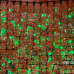 Гирлянда "Светодиодный Дождь" 2х1,5м, постоянное свечение, темно-зеленый провод, 220В, диоды ЗЕЛЕНЫЕ, SL235-124